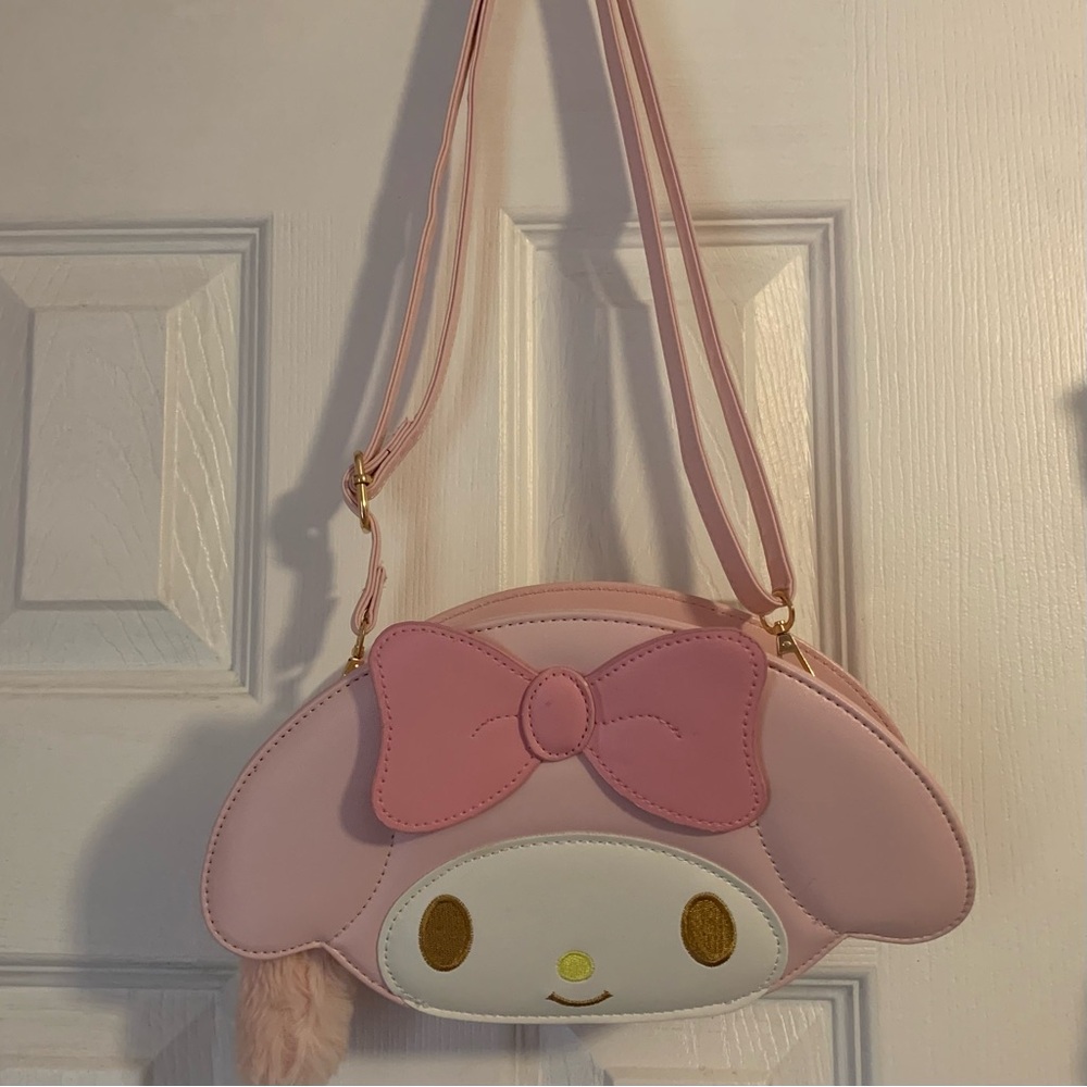 Cute pink my melody crossbody bag